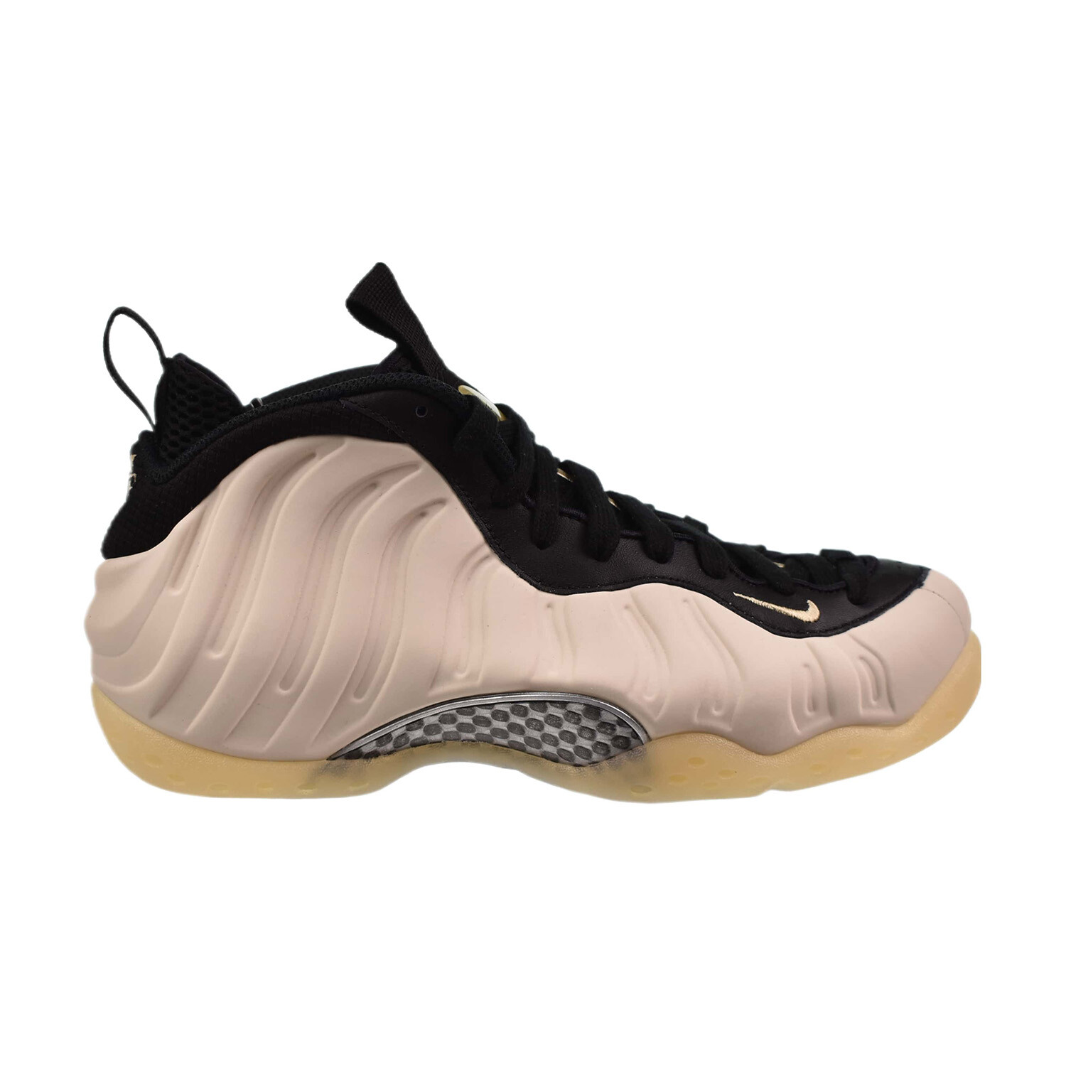 Мужские кроссовки Nike Air Foamposite One Light Orewood Brown черного цвета-Team Gold