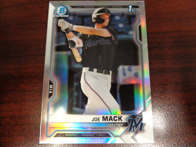 2021 Bowman Chrome Joe Mack #BDC-159 1st Year REFRACTOR RC-Marlins