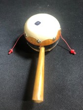 Vintage Mexican Spinning Drum Monkey Drum Toy-7.5"x3.5"x3"