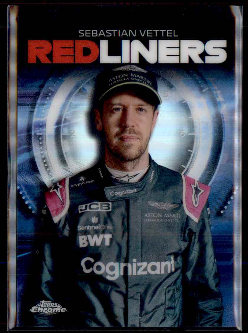 2021 Topps Chrome Formula 1 Redliners Sebastian Vettel Aston Martin Cognizant F1
