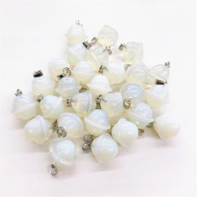 20PCS Artificial Opal Stone Planet Pendant UFO Universe DIY Jewelry Making