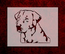 Labrador Retriever Stencil Template Reusable 8.5 x 11 Inches for Painting