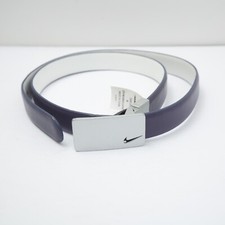 Nike Golf E.86 Leather Belt Reversible Purple / White Size M