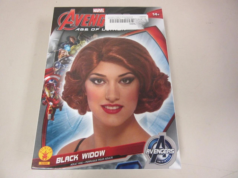 Avengers Age of Ultron Black Widow Rubie's Costume Wig Adult Red Hair Marvel - Image 2 of 4