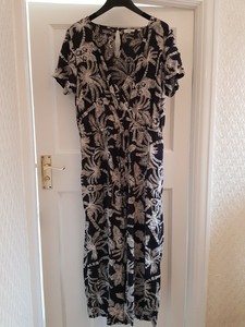 palm tree print jumpsuit