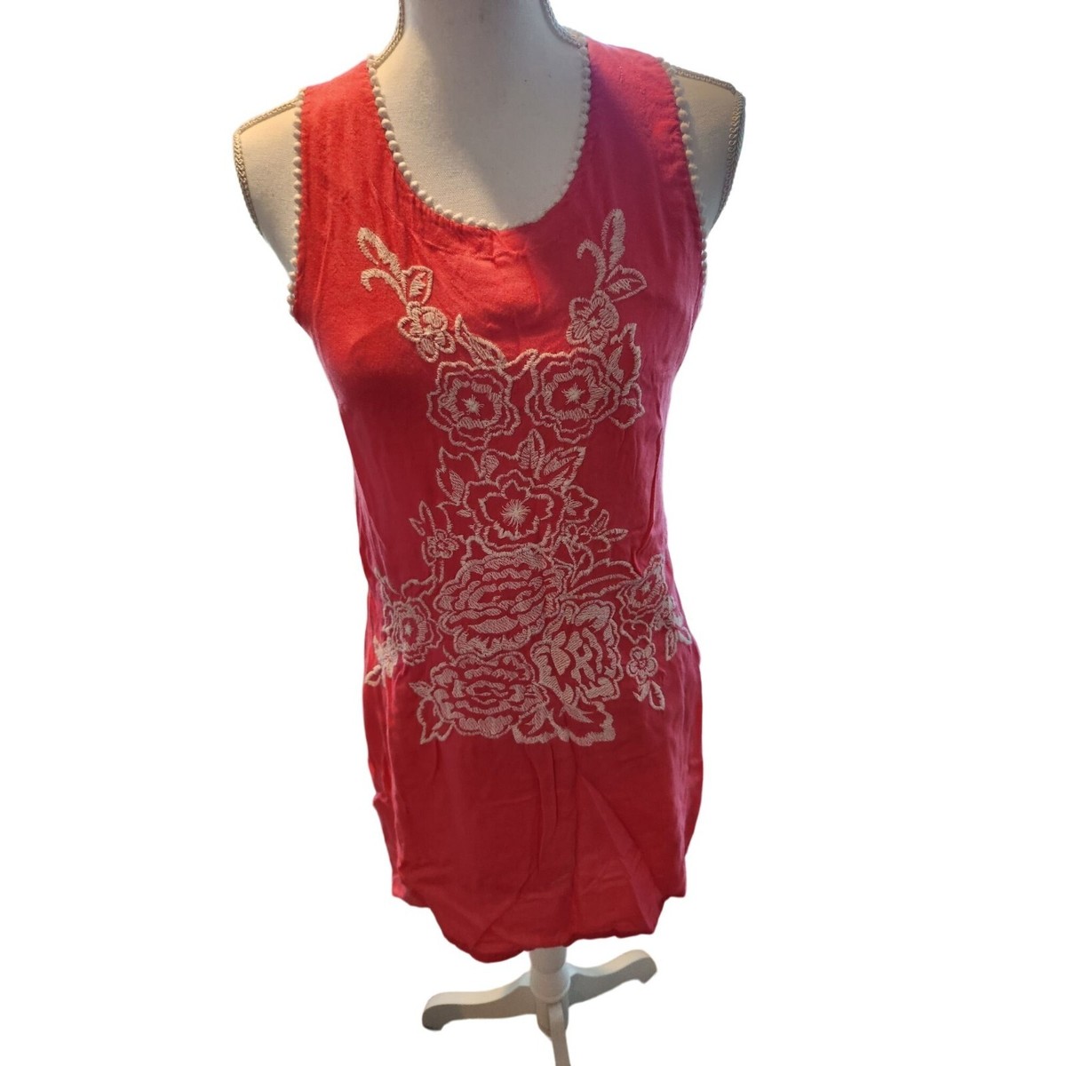 knitted dove dress ModCloth Pink Sleeveless S Sheath Embroidered Boho Retro DUSTY MAUVE