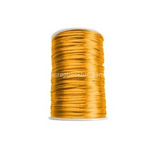 Golden Yellow 2mm Satin Nylon Rattail Cord Jewellery Scrapbook Browband Macrame