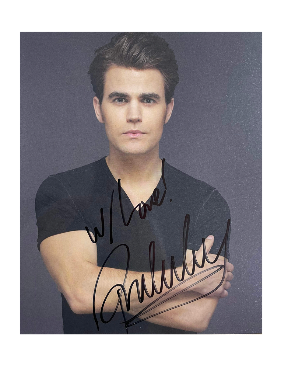 8x10 The Vampire Diaries Print Signed by Paul Wesley UK