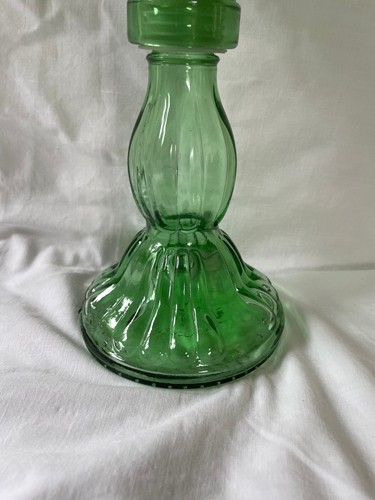 Grand porte-chandelier vintage Italie Empoli MCM vert - Photo 6 sur 9