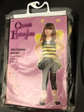 NEW QUEEN HONEYBEE BUMBLEBEE HONEY BEE FAIRY WINGS HALLOWEEN COSTUME Girl M 8-10
