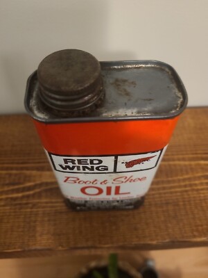 Vintage Red Wing Boot and Shoe Oil 8 oz Vintage Tin | eBay