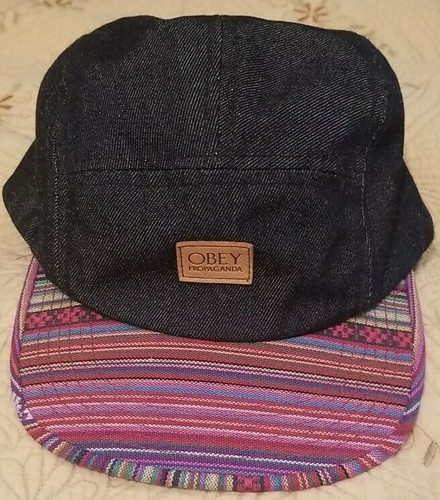 OBEY Camp style Hat Cap Denim Southwest 