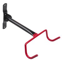 WandfahrradträGer Mit Klappstange Schwarz Rot Stahl Belastung Bis 30Kg