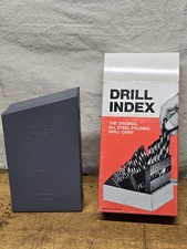 Huot Drill INDEX 26 Letters A - Z Drill Jobber Bits Metal Case USA NEW