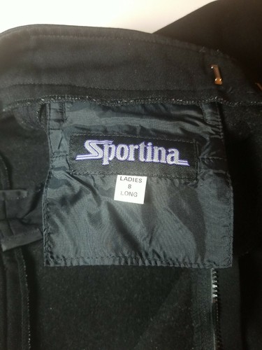 Sportina Damen Skihose Bleistift schwarz Wollmischung mit Steigbügeln Gr. 8 Long Stretch - Bild 5 von 7