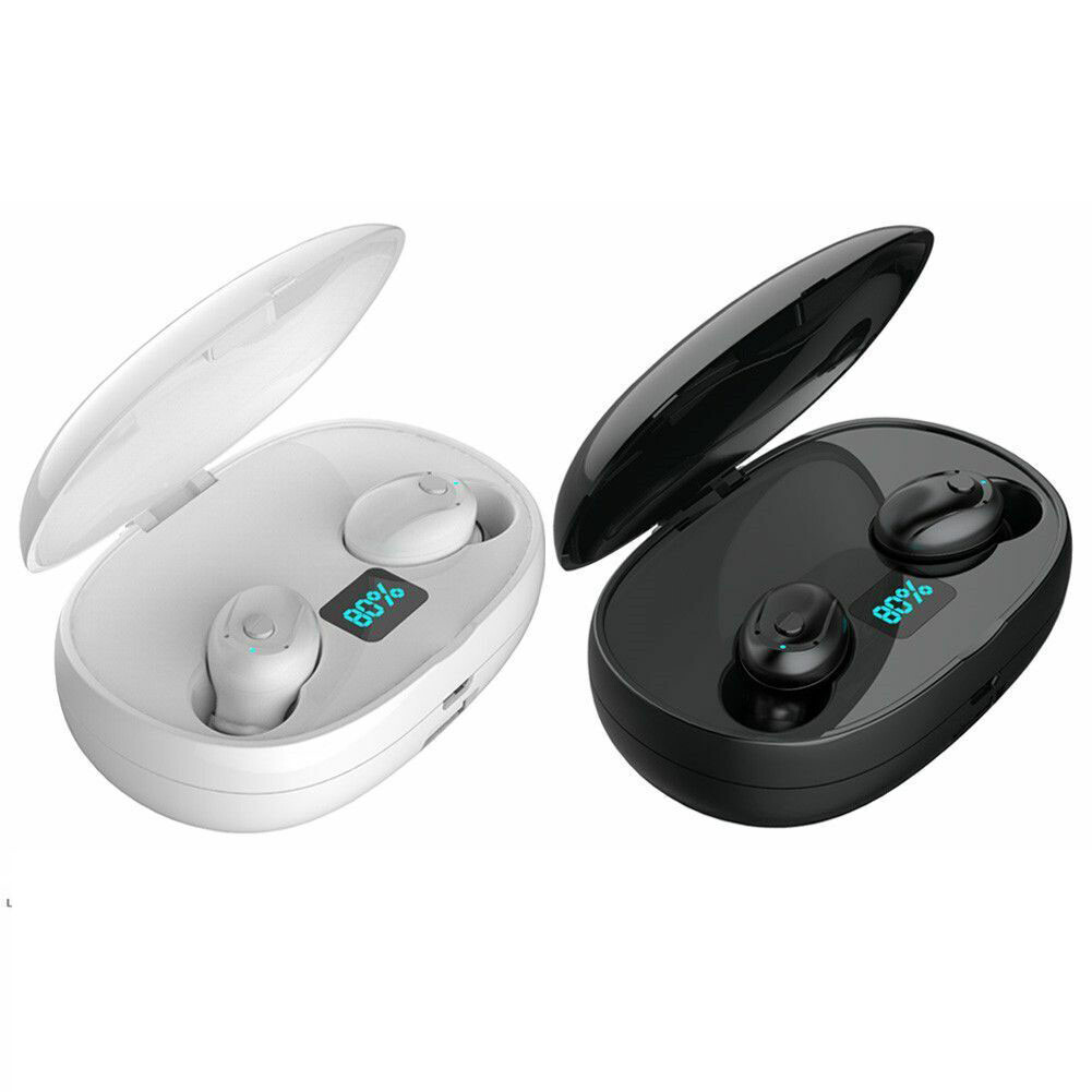 Mini Bluetooth Headset Wireless Earphones Double Earbuds with Charging Case