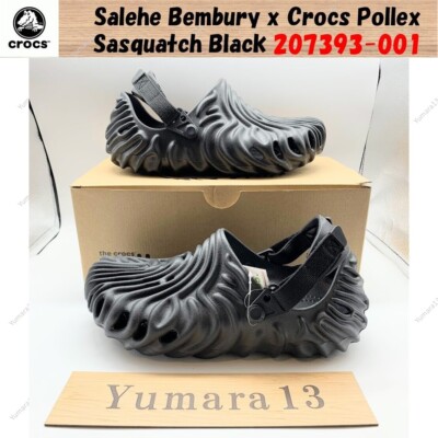 Salehe Bembury x Crocs Sasquatch 黒 Crocs x Salehe Bembury Pollex Clog Sasquatch Shoes – Extra
