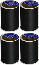 4-PACK - Dual Duty All-Purpose Thread 400yds Black 230a-2
