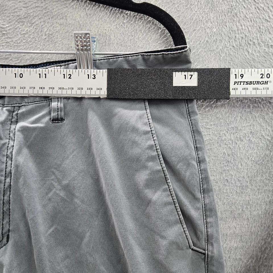 Billabong Men Shorts 33 Gray Chino New Order Button 9" Inseam - Image 3 of 4