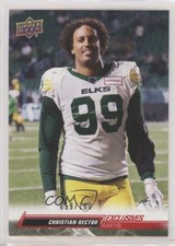 2023 Upper Deck CFL Exclusives 59/100 Christian Rector #40 06uq