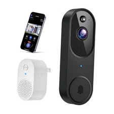 Wireless Wi-Fi Video Doorbell Camera with AI Motion Detection, 2 Way Audio, 