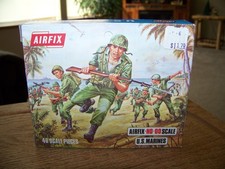 NEW Airfix U.S. Marines H0/00 Scale 45 Pc Kit Made England Vintage 1973 S16