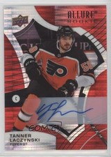 2021-22 Upper Deck Allure Rookies Red Rainbow Tanner Laczynski #114 Auto 12v7