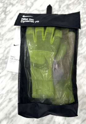 Nike GK Goalkeeper Gloves Dynamic Fit HQ0255-702 Size 8 Yellow Green NEW