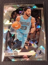 2024-25 Panini Prizm Basketball Silver Ice Prizm - #53 Derrick Rose