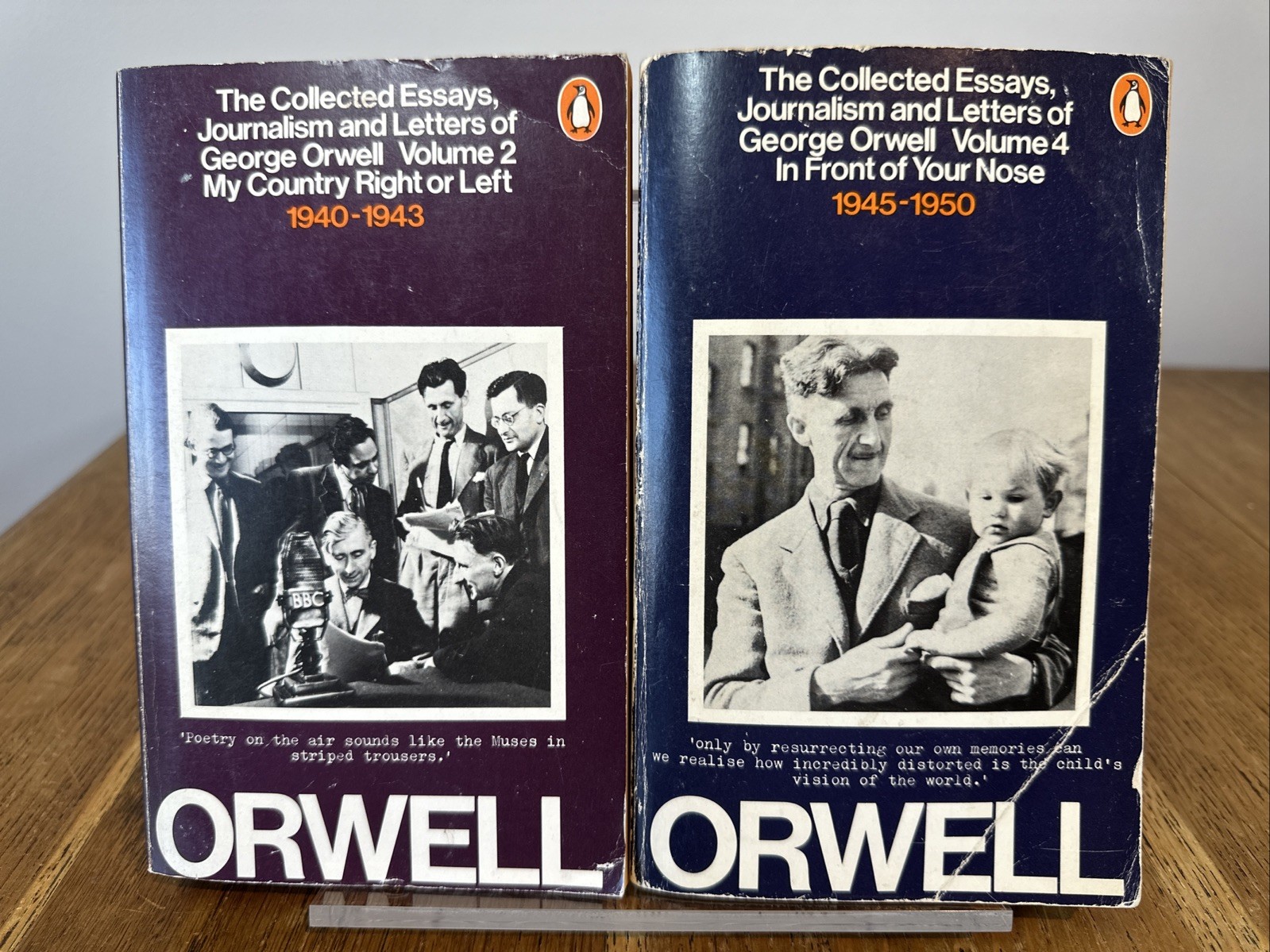 Collected Essays, Journalism & Letters Vols 2 & 4 by George Orwell UK PB Vintage
