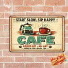 Retro Kitchen Cafe Wall Decor Coffee Tin Sign 8x12 Vintage Metal Plaque