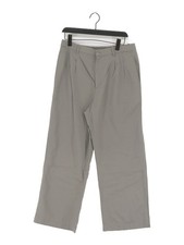 Uniqlo Women's Suit Trousers W 30 in Green Viscose