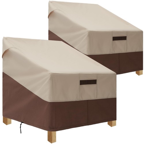 Heavy Duty Outdoor Chair Covers Waterproof 2 Packs, UV-Resistant Patio Lawn C...
