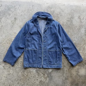 VTG 40s WW2 USN Denim Shawl Collar Jacket