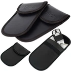 2PC HILKA Anti-Theft Car Key Signal Blocker Faraday Pouch RFID Keyless Card Fob
