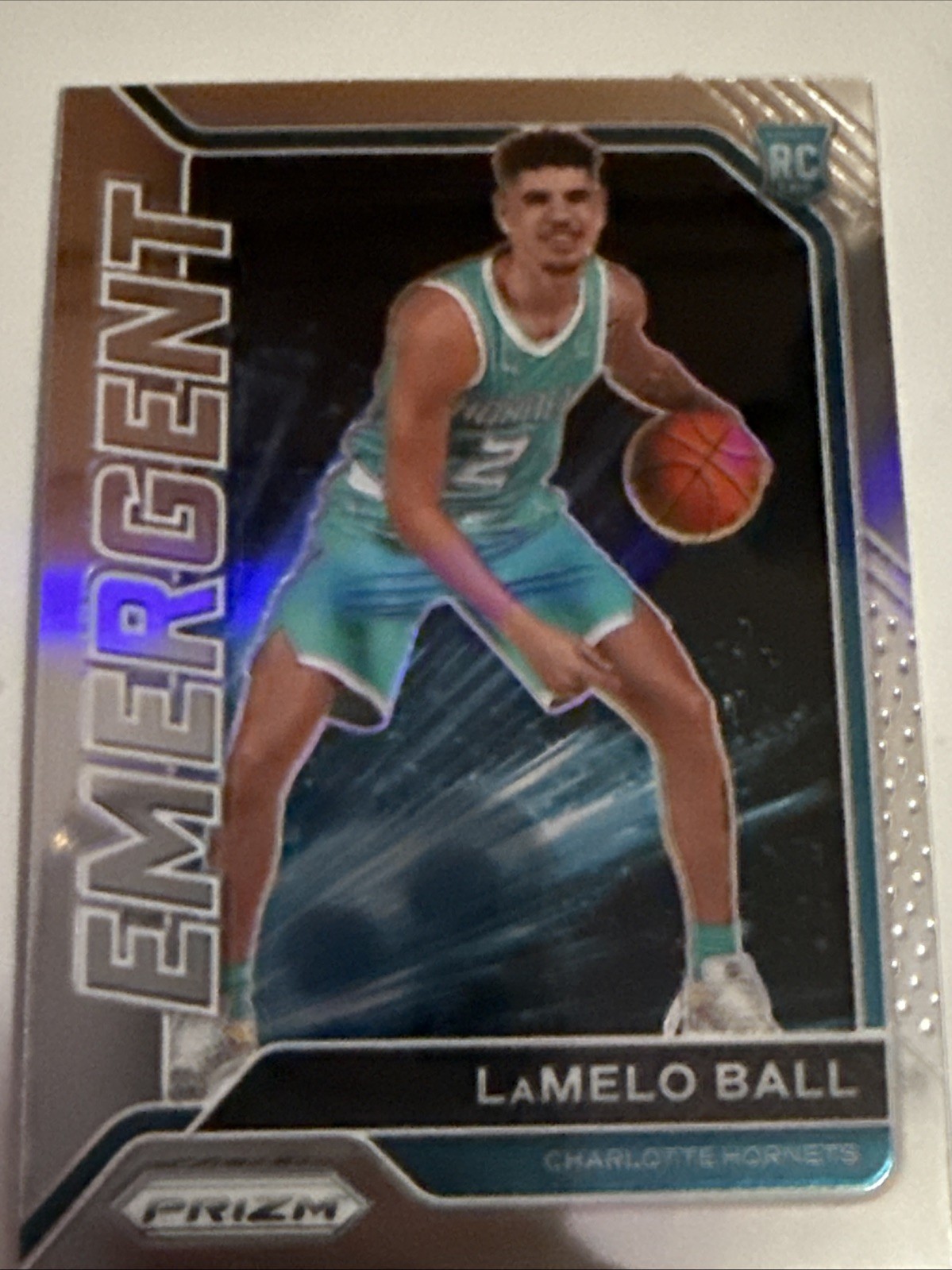2020-21 Panini Prizm - Emergent LaMelo Ball #23 Prizm (RC) ROOKIE Hornets
