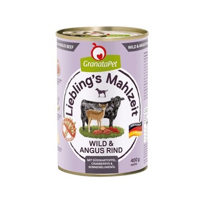 4260165196888 GRANATAPET Liebling's Mahlzeit Venison and angus beef - Nassf