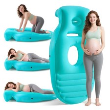 Inflatable Pregnancy Pillow,Full Body Pregnancy Mattress with Hole for Belly ...