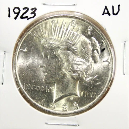 1923 Peace Dollar AU #G3 "90% Silver"