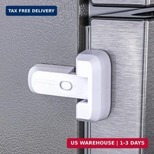 2-Pack Child Proof Fridge Lock with Adhesive - No Tools Required - Refrigerator
