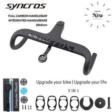 Syncros Carbon -10° Road Bike Internal Cable Integrated Handlebar With Spacers