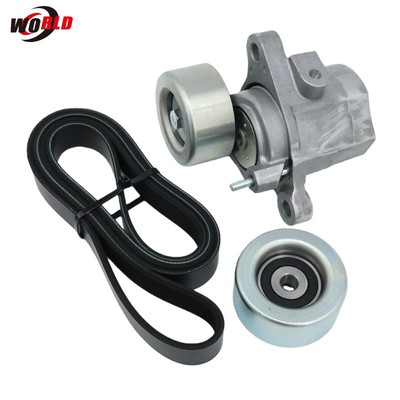 Drive Belt Tensioner &Pulley Kit For 2016-24 Toyota Camry Highlander Lexus 3.5L