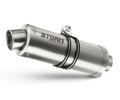 Echappement Storm by Mivv Silencieux Oval Acier pour Kawasaki Z 750 2004 > 2006 - Photo 1/2