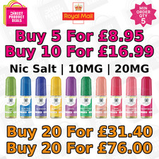 BAR JUICE 5000 Nic Salt 10ml E Liquid 5mg/10mg/20mg Vape Juice 50/50 VG/PG