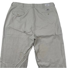 VTG Polo Ralph Lauren Hammond Pants Men Actual 36x31 Tan Relaxed Baggy Pleated