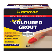 Dunlop 5kg Flexible Coloured Grout - White
