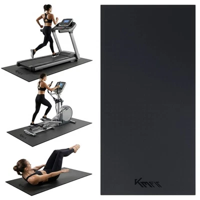 AREBOS KM-Fit Unterlegmatte Bodenschutzmatte für Fitnessgeräte Bodenmatte 120x60x0,8 cm