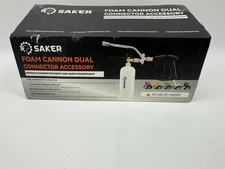 Saker Foam Cannon Dual Connector Pressure Washer Gun Kit 5 Spray Nozzles