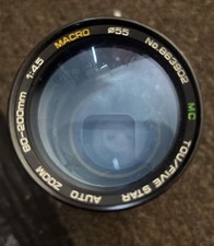 Tou Five Star Lens MC Auto Macro Zoom 1:4.5 80-200mm Camera Gear Lens