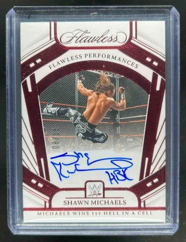 2024 Panini Flawless WWE Shawn Michaels Performances Ruby Auto #8/15